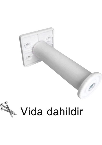 4 Adet Modül Ayarlanabilir Destek Ayağı 15 x 23 cm Beyaz Ayak Mobilya Kanepe Baza Koltuk Ünite Ayakl indirimleri