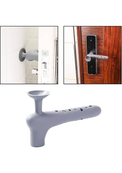 Kapı Kolu Stoperi Silikon Açık Gri Duvar Koruyucu Kapı Stoperi Kapı Çarpma Önleyici Kapı Stoper indirimleri