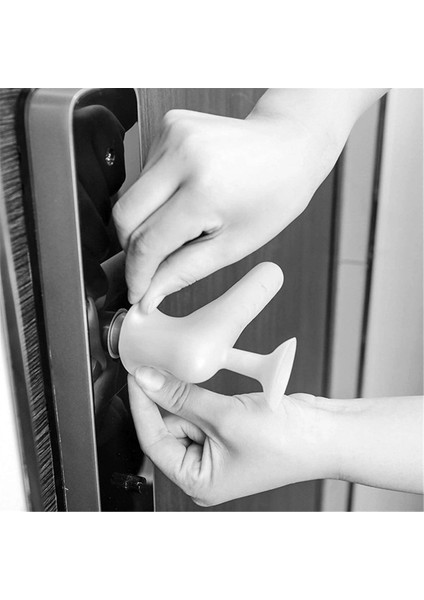 Kapı Kolu Stoperi Silikon Açık Gri Duvar Koruyucu Kapı Stoperi Kapı Çarpma Önleyici Kapı Stoper