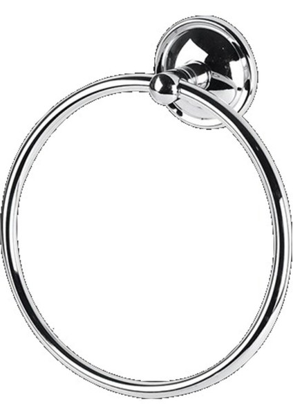 Saray Krom Daire Havluluk Soft Beyaz