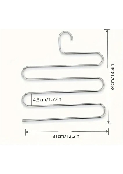 Dolap Içi 5 Kat Katlı Pantolon Eşarp Şal Askısı Krom Bornoz Askılığı fiyatları