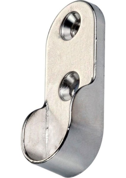 Nobel Askı Flanşı Krom Oval Dolap Elbise Askı Aparatı (2 Adet) Dolap Içi Düzenleyiciler Gri Tr modelleri