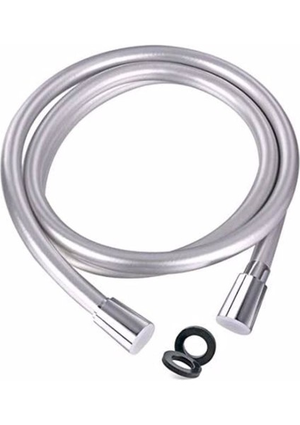 Gümüş Renk Pvc Duş Hortumu Duş Hortumu Gümüş