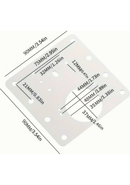 4 Adet Paslanmaz Çelik Menteşe Onarım Plaka Dolap Tamir Yapım Hırdavatı Vida Dahil 9 x 9 cm 4'lü Cn fırsatları