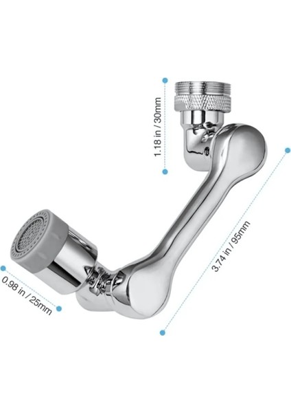 Akrobat Pratik Musluk Başlığı Çok Yönlü Hareket ile Mükemmel Temizlik 2 Yıl fiyatları