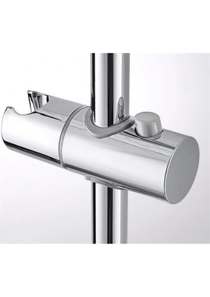 Asansör Sürgülü Duş Askısı Ayarlı Ray Mafsal (22MM Çaplı Borular Içindir) Duş Seti Beyaz Plastik