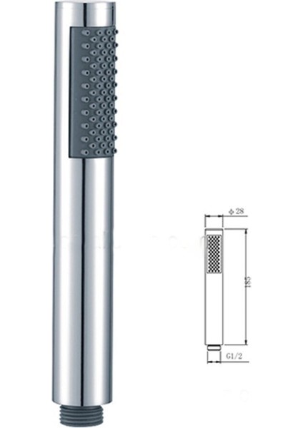 Basınçlı Tasaruflu Masajlı Stick Duş Başlığı El Duşu Duş Başlığı Beyaz Krom fiyatları