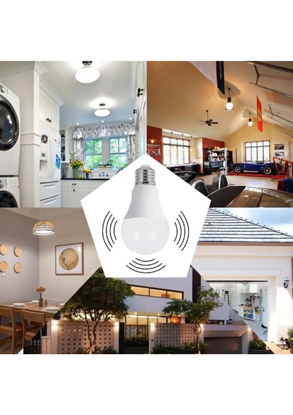 Sensörlü LED Ampül Hareket Algılayıcılı E27 Duy 10W 2000 Lümen Hareket Sensörlü LED Lamba Işık Tekli modelleri