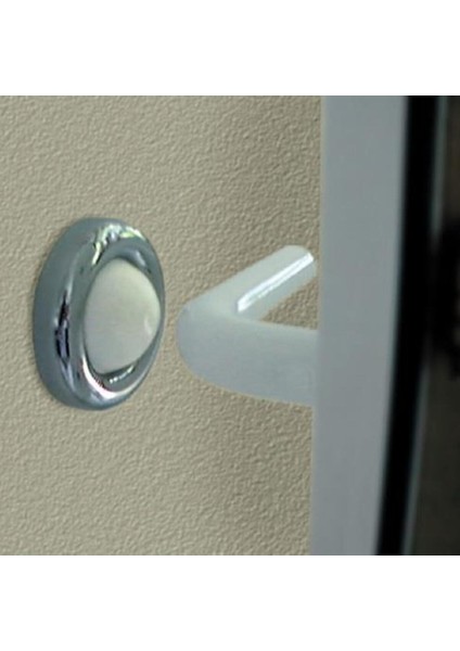 Kapı Pencere Tamponu Duvar Bağlantılı Parlak Krom