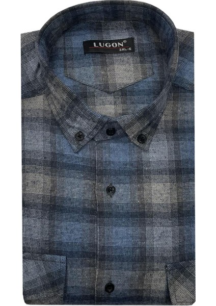 Kaşmir Büyük Beden Klasik Çift Cepli Erkek Gömlek - 7395 fiyatları