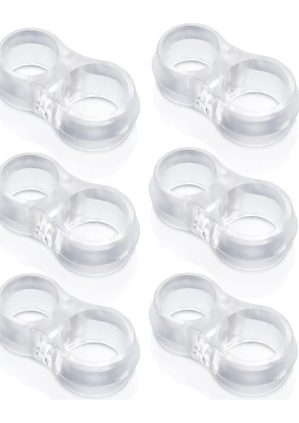 Plastik 12'lı Kapı Kolu Pencere Stoperi, Kapı Arkası Duvar Koruyucu Tampon, Silikon Durdurucu