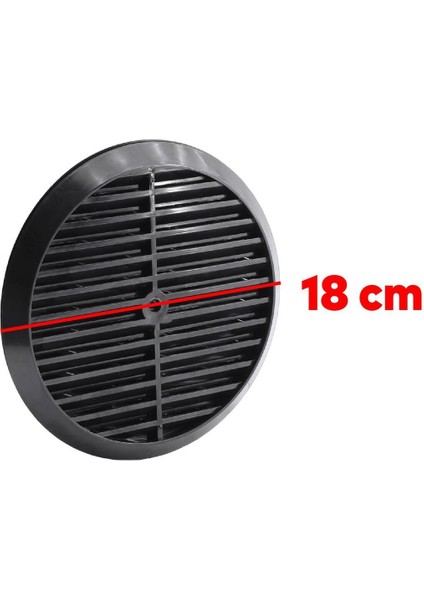 Doğalgaz Kombi Havalandırma Yuvarlak Mutfak Cam Menfezi Siyah 18 cm Hava Akış Kanalı Güvenlik Gaz Ka modelleri
