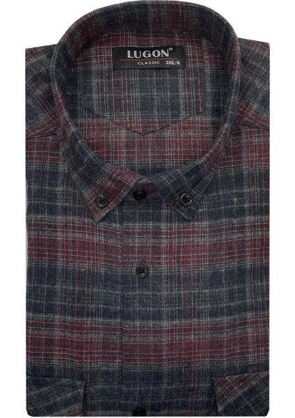 Kaşmir Büyük Beden Klasik Çift Cepli Erkek Gömlek - 7395 fiyatları