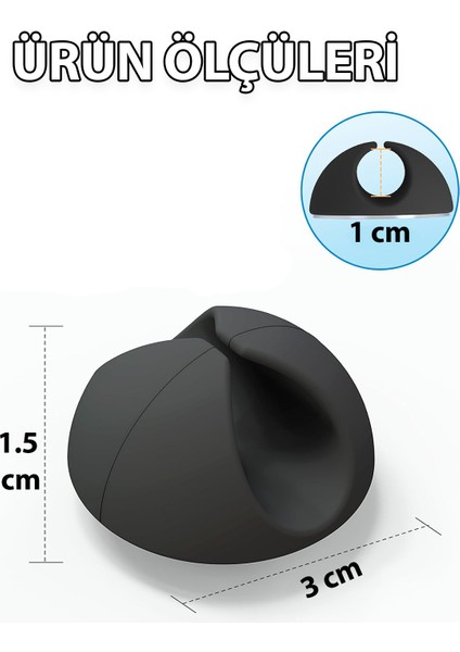 Kablo Düzenleyici 10'lu Yapışkanlı Klips Şarj Kulaklık Bilgisayar Kablosu Tutucu Sabitleme Aparatı K modelleri