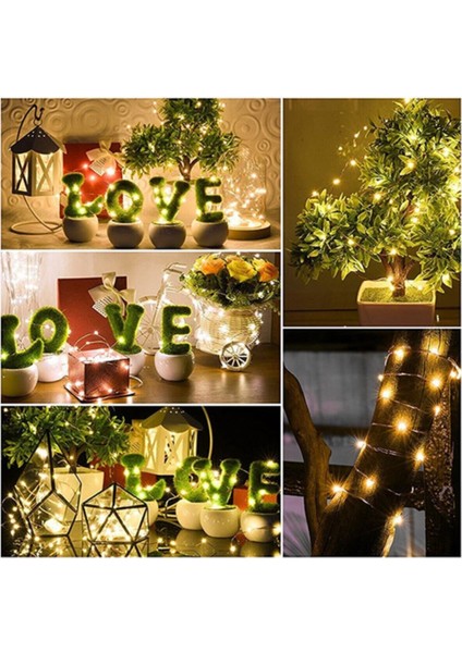 Ally Solar Güneş Enerjili Dış Bahçe Aydınlatma Su Geçirmez LED 10M Sarı Sarı Işık G4 Mum Ampul 499-2