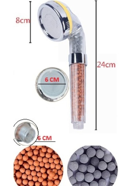 Duş Başlığı Arıtmalı Kokulu Su Tasarruflu Başlık Banyo Duşakabin Su Arıtma Mini Toplu Arıtmalı Duş B fiyatları