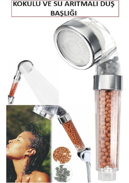 Duş Başlığı Arıtmalı Kokulu Su Tasarruflu Başlık Banyo Duşakabin Su Arıtma Mini Toplu Arıtmalı Duş B modelleri