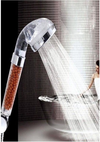 Duş Başlığı Arıtmalı Kokulu Su Tasarruflu Başlık Banyo Duşakabin Su Arıtma Mini Toplu Arıtmalı Duş B