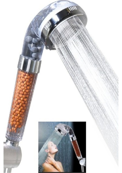 Duş Başlığı Arıtmalı Kokulu Su Tasarruflu Başlık Banyo Duşakabin Su Arıtma Mini Toplu Arıtmalı Duş B