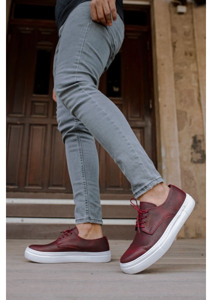 ZRC005 Bağcıklı Erkek Klasik Ayakkabı Bordo modelleri