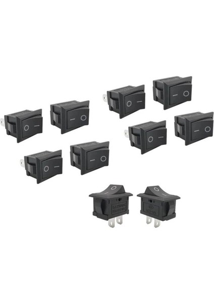 IC-237B, Mini Yükseltici Anahtarı, Rocker Anahtarı, 10 Adet,
