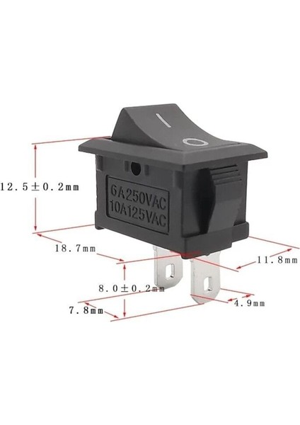 IC-237B, Mini Yükseltici Anahtarı, Rocker Anahtarı, 10 Adet, indirimleri