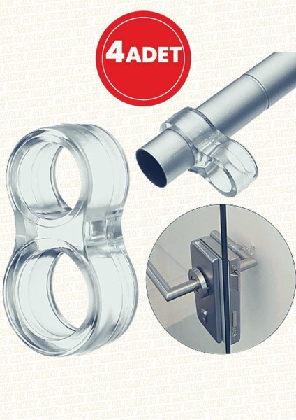 Şeffaf Silikon Kapı Pencere Kolu Stoperi Kapı Pencere Tamponu Duvar Koruyucu Kapı Pencere Durdurucu