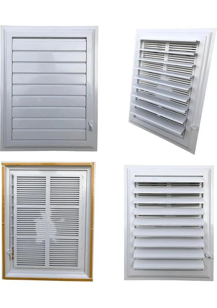 25X45 Plastik Menfez Banyo / Wc Havalandırma Menfezi Panjur Beyaz