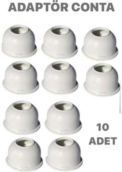 Adaptör Top Conta Lastik Gider Contası Beyaz 10 Adet Tesisat Malzemeleri