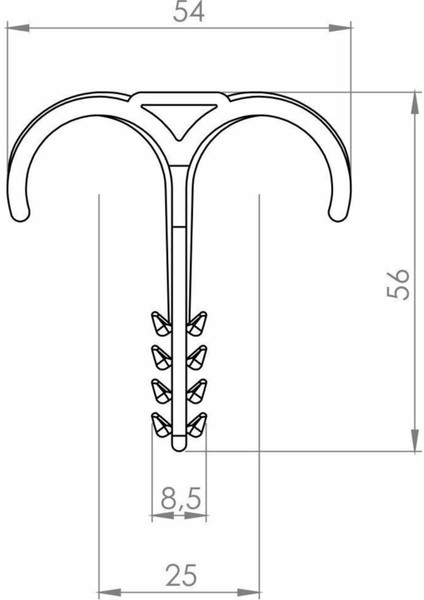 Pex Boru Yere Tespit/kılçık Dübeli Gider Borusu