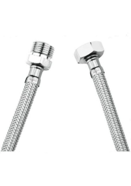 1/2 Nipelli 70 cm Şofben Hortumu Tesisat Malzemeleri