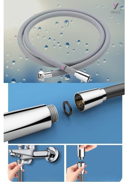 Yumuşak Silikon Duş Hortumu Kırılmaz Kopmaz Esnek Kıvrılmayı Önleyici El Duş Başlığı Hortumu Duş Ho modelleri