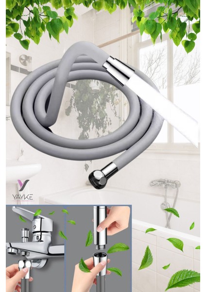 Yumuşak Silikon Duş Hortumu Kırılmaz Kopmaz Esnek Kıvrılmayı Önleyici El Duş Başlığı Hortumu Duş Ho indirimleri