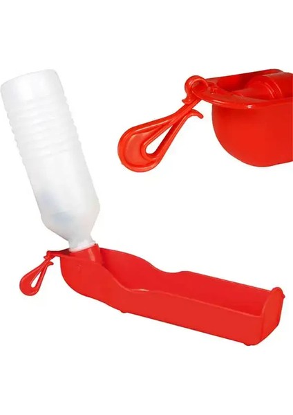 Flamingo Köpek Seyahat Su Kabı Mataralı Suluk 500ML