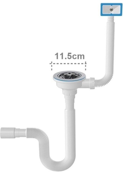 Çöpmak Damlalıktan Yandan Taşmalı Körüklü Evye Lavabo Gider Sifonu Lavabo Sifonu fiyatları