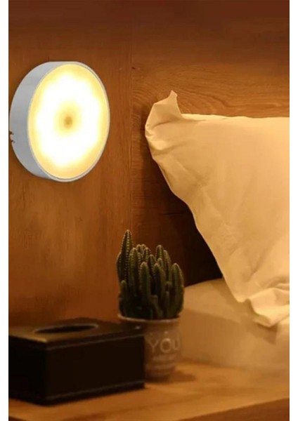 USB Şarjlı Sensörlü Mıknatıslı LED Aydınlatma Kabin Dolap Merdiven Koridor Mutfak Cabınet Günışığı Y fırsatları