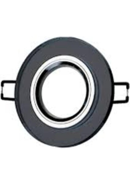 CT-6646 Zambak Siyah Camlı Dekoratif ve Şık Spot Yok Beyaz Işık GU10 8 Watt fiyatları