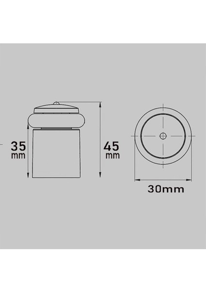 Şeffaf Kapı Yer Stoperi Çarpma Duvar Koruyucu Durdurucu Tampon - 2 Adet modelleri