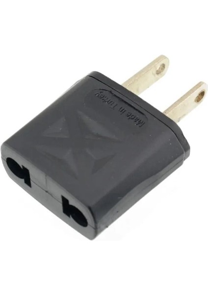 Türk Fişi - Amerikan Tip Fişe Çevirici Seyahat Adaptörü Amerika Fişi Priz Dönüştürücü ( A Tipi Priz)
