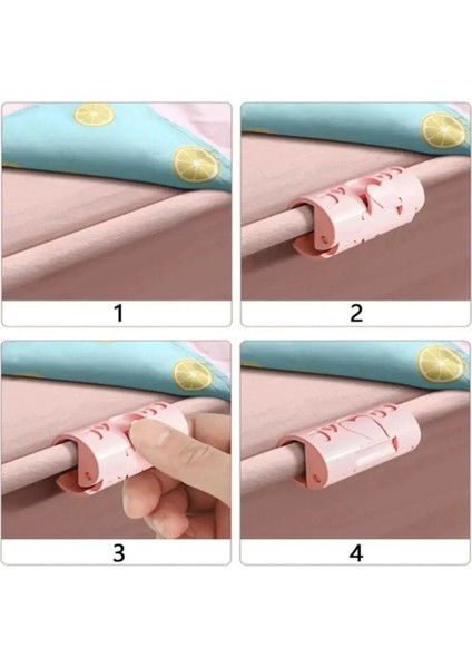 Çok Amaçlı Çarşaf Sabitleme, Nevresim Düzenleyici, Yorgan Kılıfı Sabitleyici, Iğnesiz Tutucu Klipsi