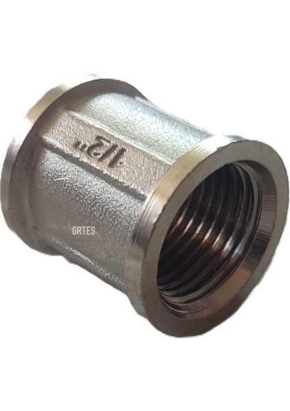 1/2"DN15 Sarı/krom Manşon Iç Dişli (Dişi) - Chrome Threaded Sleeve Tesisat Malzemeleri Tr modelleri