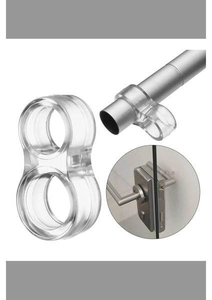 Plastik 4'lü Kapı Kolu Pencere Stoperi, Kapı Arkası Duvar Koruyucu Tampon, Silikon Durdurucu Ürün Uz