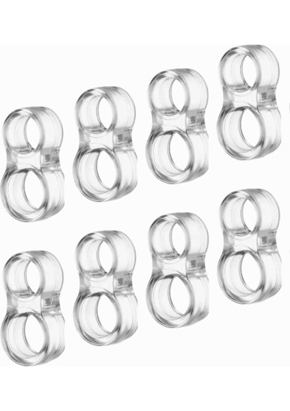 Plastik 4'lü Kapı Kolu Pencere Stoperi, Kapı Arkası Duvar Koruyucu Tampon, Silikon Durdurucu Ürün Uz