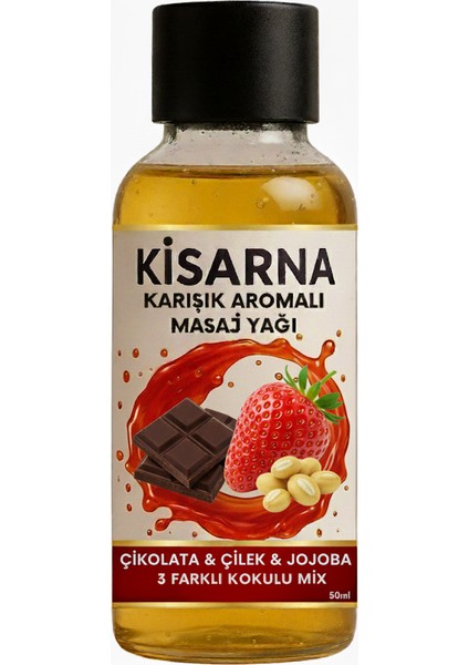 Cinsellik Masaj Yağı Gevşetici Rahatlatıcı Çikolata Çilek Jojaba Karışık Aromalı Mix
