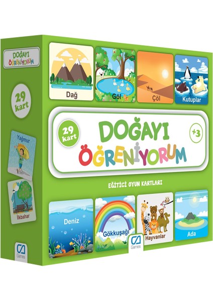 Doğayı Öğreniyorum Eğitici Oyun Kartları