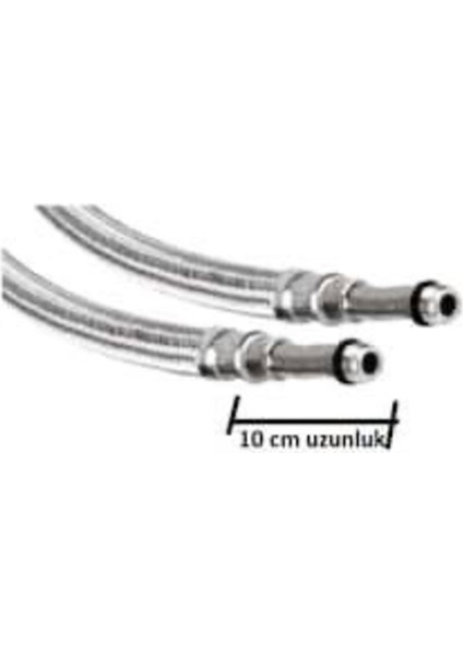 Batarya Baglantı Su Fleks Hortum Uzun Girişli 10 cm M10X3/8 -60CM 1 Adet Tesisat Malzemeleri fiyatları