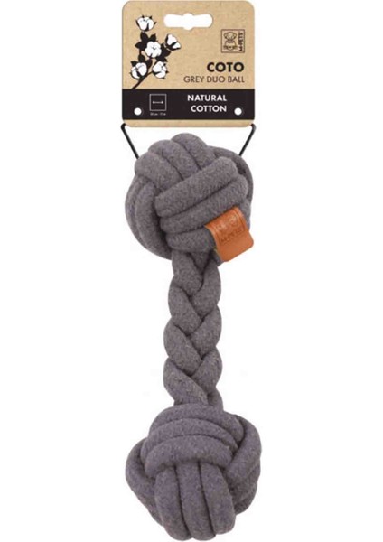Coto Grey Duo Ball Örgü Oyuncak 28CM