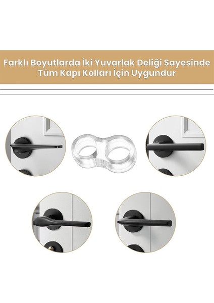 4 Adet Kapı Kolu Pencere Stoperi, Kapı Arkası Duvar Koruyucu Tampon, Silikon Durdurucu Şeffaf Renk G fırsatları
