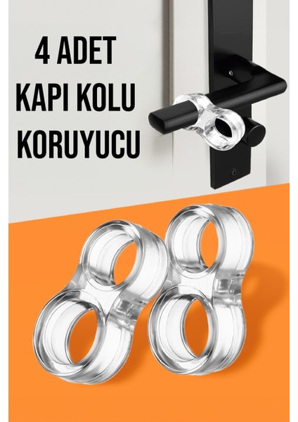 Duvar Kapı Kolu Koruyucu Duvar Çizilmesini Engelleyen 4'lü Silikon Koruyucu Stoper fırsatları