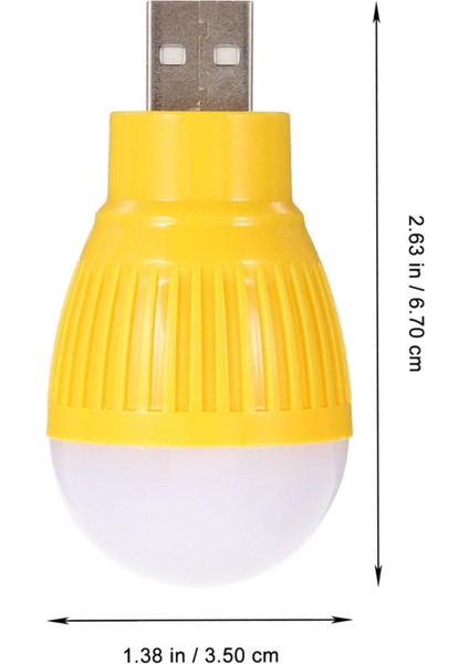 USB Beyaz Gece Lambası Mini Ampul Aydınlatma (4396) Tekli Beyaz Işık G4 Tasarruflu Ampul 7,5 Watt Yo modelleri